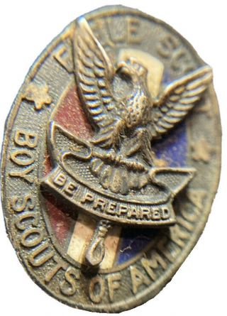 Vtg 1930s Eagle Scout Boy Scouts Rank Badge Medal Uniform Sash Award Sterling