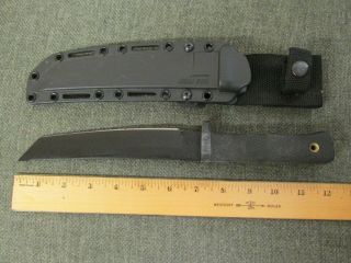 Vintage Cold Steel Recon Tanto Carbon V Fixed Blade Knife Made In Usa W/ Sheath