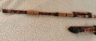 Indonesian Bamboo Blow Dart Tube Blowgun Tribal With Darts & Quiver Handmade Art 2