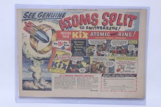 Vtg 1947 Kix General Mills Cereal Atomic Bomb Ring Newspaper Advertisement