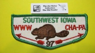 Oa Cha - Pa Lodge 97 F2b Flap Southwest Iowa Council Ia