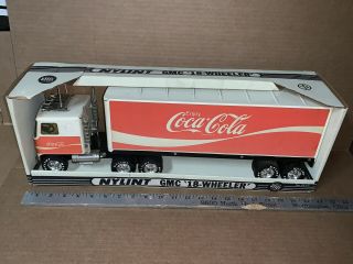 Vintage Nylint Steel Gmc Coca - Cola 18 - Wheeler Semi