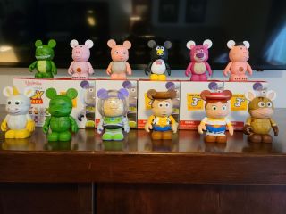 Rare Disney Vinylmation Toy Story Series 1 Complete Set Of 12 With Cards