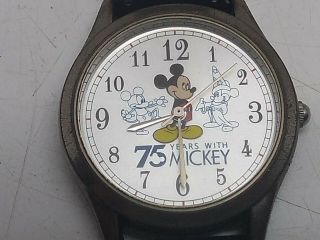 Walt Disney Wrist Quartz Watch 75 Years With Mickey Mouse