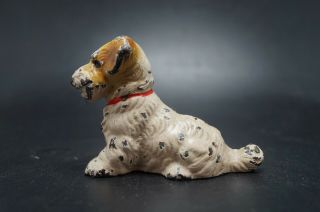 Vtg Hubley Cast Iron Sealyham Terrier Dog Card Holder