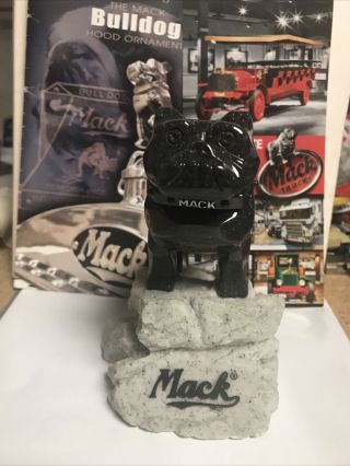 Granite Mack Truck Hood Ornament Bulldog Paperweight Reg No.  1,  387,  477 Bull Dog
