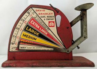 Vintage Jiffy Way Metal Egg Scale From David Bradley & Sears Roebuck & Company