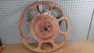 Vintage Antique 22 " Railroad Train Equico Std Hand Break Wheel Steampunk Art 17