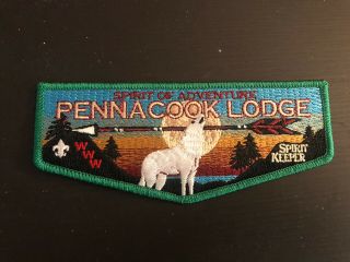 Order Of The Arrow,  2019 Pennacook Lodge : Legacy Lodges Elangomat Flap (rare)