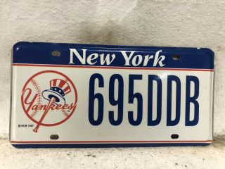 2011 York Yankees License Plate