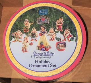 Jim Shore Snow White And The 7 Dwarfs Disney Ornament Set Of 9