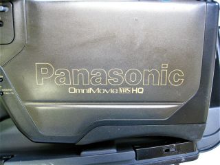 Panasonic Omnimovie VHS Video Camcorder With Accessories Vintage 3