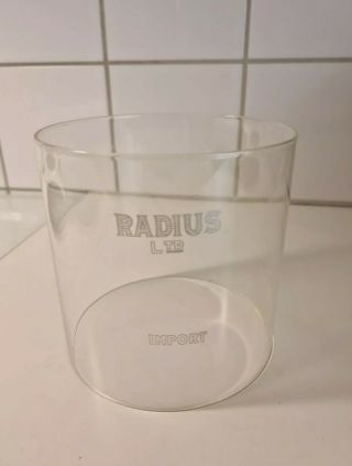 Radius 119 And Optimus 930 Lantern Globe Clear Glass