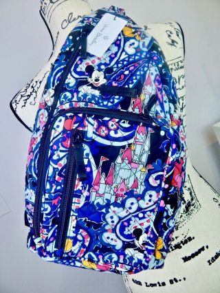 Vera Bradley Disney Mickey Whimsical Paisley Perfect Placement Sling Backpack