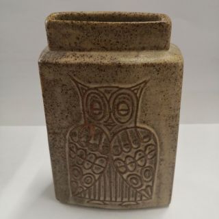 Vintage Owl & The Pussy Cat Tubeline Pottery Slab Vase