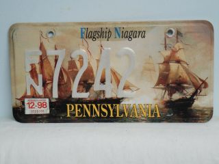Pennsylvania Flagship Niagara License Plate Pa Penna
