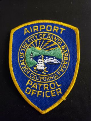 Santa Barbara Airport Police Patch - Vintage