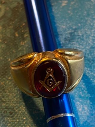 Masonic Ring 18k Hge