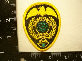 Old Federal Doe Knolls Atomic Power Lab Security Patch Schenectady,  Ny Police