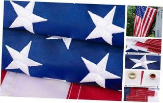 American Flag 4x6 Outdoor - Heavy Duty Nylon Us Flags With 4 By 6 Foot