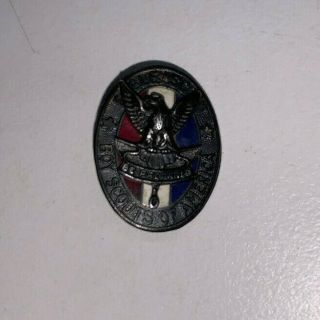 Vintage Eagle Boy Scouts Of America Bsa Rank Badge Uniform Sash Award Sterling