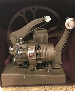 Bell & Howell Filmo Master Vintage 8mm Film Projector With Case