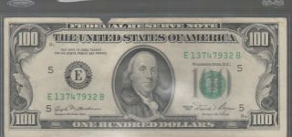1981 (e) $100 One Hundred Dollar Bill Federal Reserve Note Richmond Old Vintage