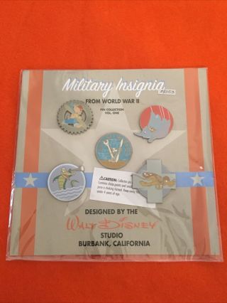 Disney Direct Wwii Military Insignia Pin Set Volume 1 - Rare Htf Le1500