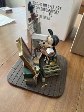 Disney Mickey Mouse Self - Portrait (1980s) Figurine Charles Boyer Inspired Rare