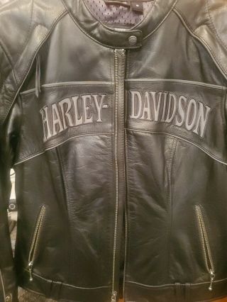 Womens Harley Davidson Leather Jacket Size Medium