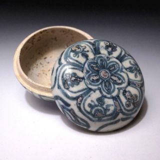 $ok41: Antique Japanese Hand - Painted Old Imari Pottery Case,  18c