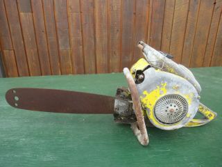 Vintage Mcculloch Model 47 Chainsaw Chain Saw With 18 " Bar