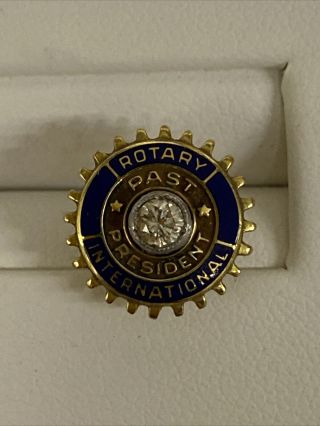 Vintage 10 Kt Yellow Gold Rotary Int 