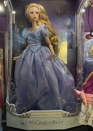 Disney Store Cinderella Limited Edition Doll Live Action Film 17  Le 4000
