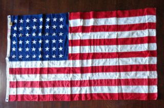 Vintage Annin Defiance 48 Sewn Star American U S Flag 3 