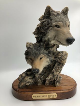 Wolf Sculpture.  Enduring Bond " Sculpture By Randy Reading