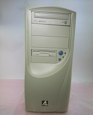 Aopen Custom Atx Or Baby At Pc Computer Case Mid Tower Vintage Beige