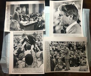 “wow” Copies Of Robert F.  Kennedy 1968 Press Photos Run For President