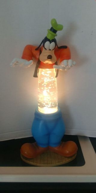 Disney Htf Goofy 19 " Figure Lava Lamp Night Light Very Neat Very Hard To Find