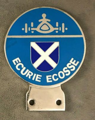 Ecurie Ecosse Scottish Motor Racing Car Badge Emblem