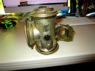 Vintage antique Columbia cycle lamp bicycle lantern jeweled search light 2