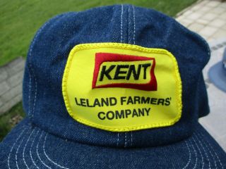 Vintage Kent Feed Patch Snap Back Denim Hat K - Products Farm