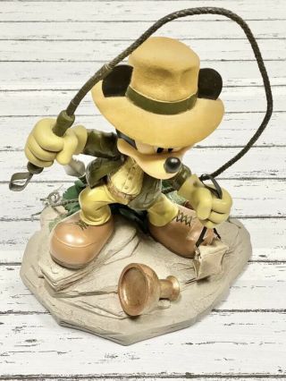 Disney Parks Exclusive Mickey Mouse As Indiana Jones Statue Costa Alavezso