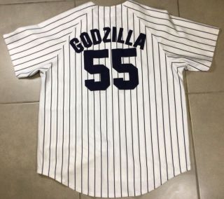 Vtg Men’s Russell Athletics 55 Godzilla Hideki Matsui York Yankees Jersey