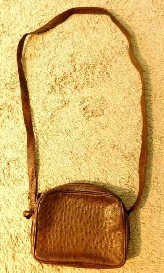 Vintage Ostrich Titti Dell’acqua By Maxima - Small Shoulder Bag - Orig $595