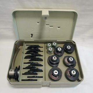 Vintage Necchi Sewing Machine Accessories Parts Cams Feet 40 Piece Set