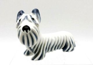 Skye Silky Terrier Dog Walter Bosse Metzler & Ortloff German Porcelain 1927 - 1938