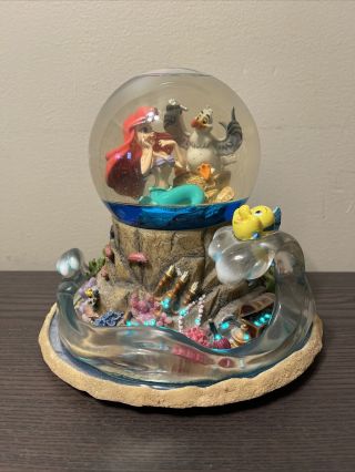 Rare - Disney The Little Mermaid “part Of Your World” Light Up Musical Snow Globe