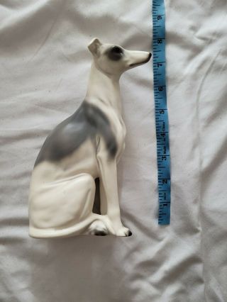 Elegant Greyhound Whippet Porcelain Figurine 7 ½” Tall Vintage Japan 1940 - 50’s