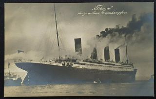 An 1912 White Star Line Titanic Postcard.